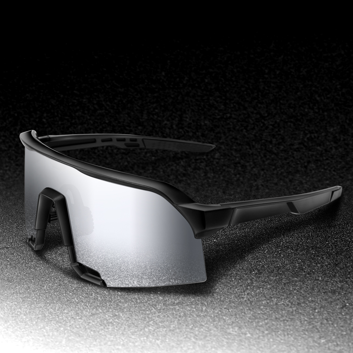estilo, gafas de sol para deportes al aire libre, gafas de gran tamaño a prueba de viento para hombres y mujeres, ciclismo, bicicleta, carretera, senderismo, Camping: Castaño