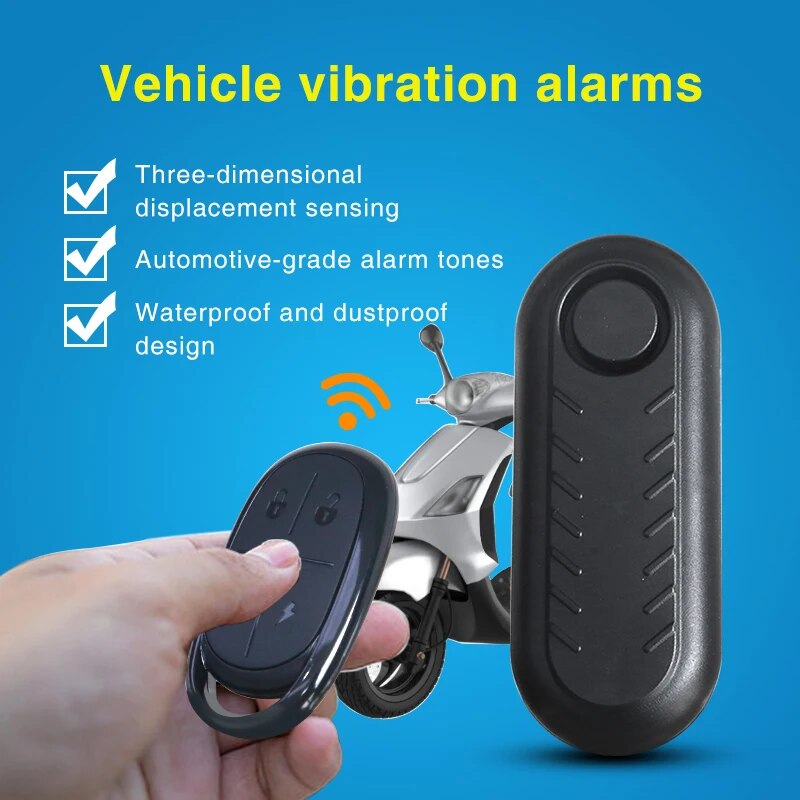 Dygsm Fahrrad Alarm wasserdicht Vibration Motorrad...  Grandado