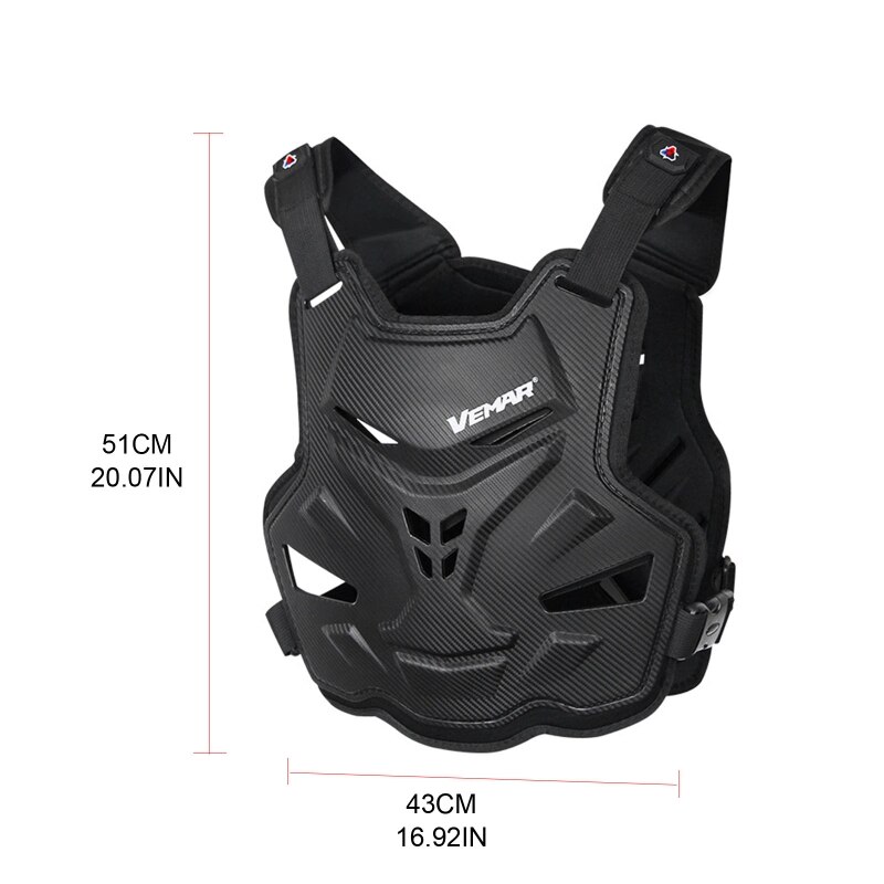 Adult Motorcycle Dirt Bike Body Armor Protective Gear Chest Back Protector Vest U90C