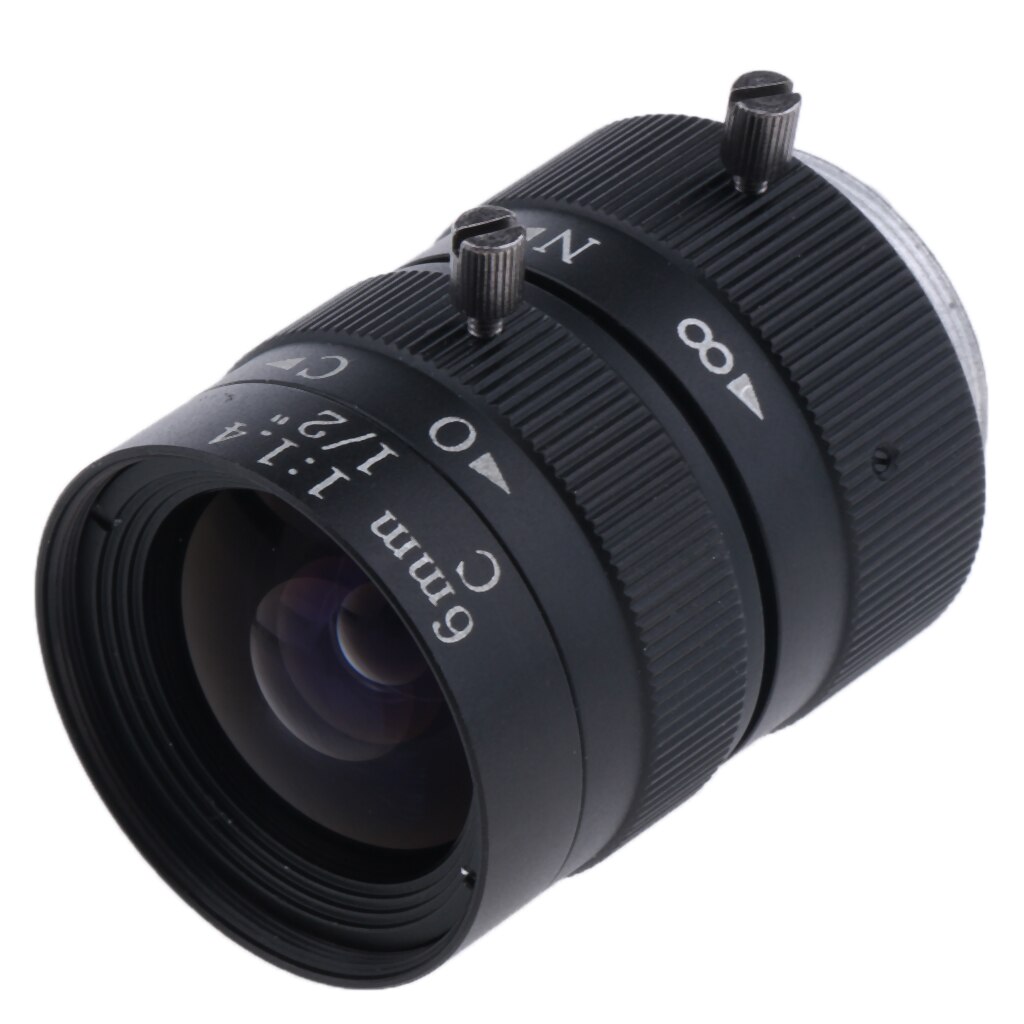6Mm F1.4 1/2 &#39;&#39;Cs Montage Varifocale Handmatige Iris Lens Voor Cctv Ccd Industriële Camera