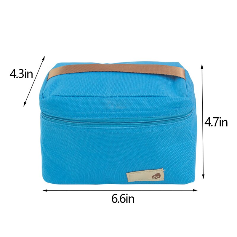Picknick Tasche Tragbare Isoliert Thermischen Picknick Tasche Camping Wandern Sport Reise Frauen freundlicher Männer Solide Mittagessen Kasten Kochen Tasche: Blau