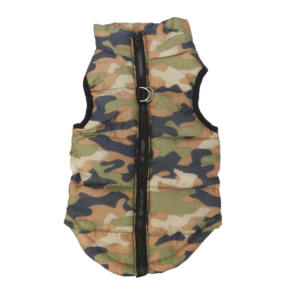 ! Mode Hond Kleding Camouflage Print Hond Winter Doek Huisdier Katoenen Vest Warme Kleding Jas Voor Kleine Middelgrote Honden puppy: A / L