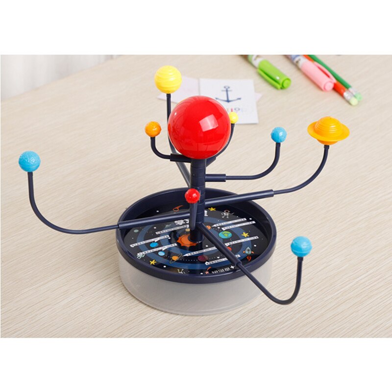 Sistema Solar ocho planetas pintura modelo planetario Kit de la ciencia de la astronomía a la enseñanza de la geografía instrumento suministros juguetes de los niños