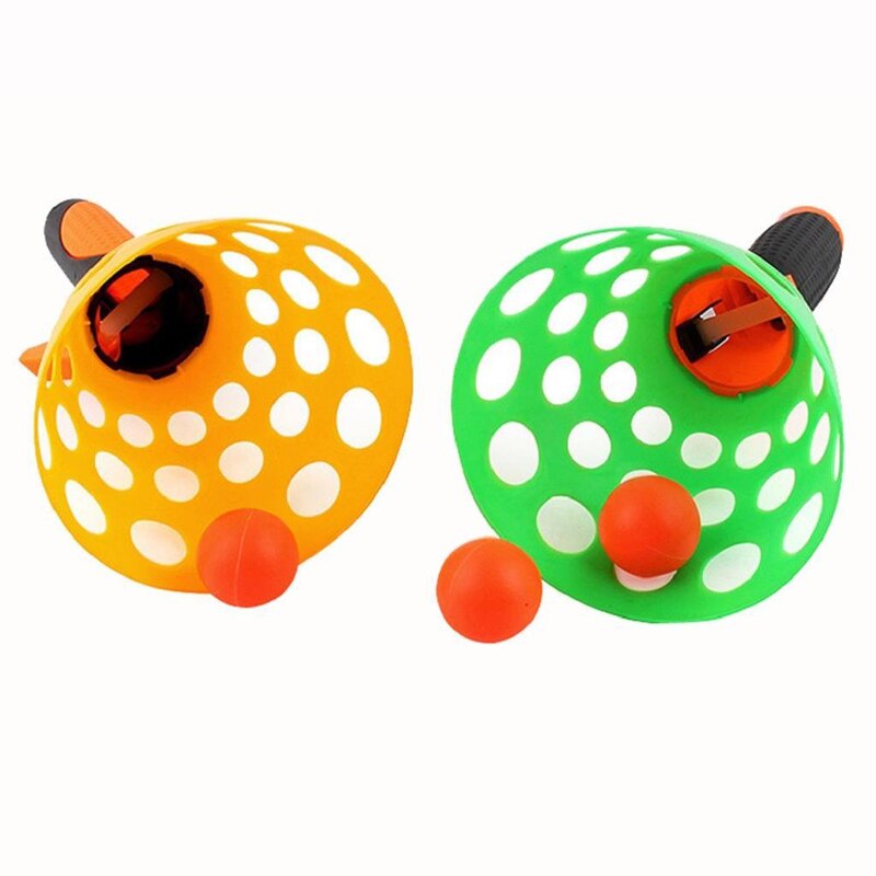 1 Pairs Dubbele Butt Ping Pong Bal Outdoor Sport Spel Speelgoed Launch Gooien Vangst Bal Set Ouder-kind Interactieve speelgoed