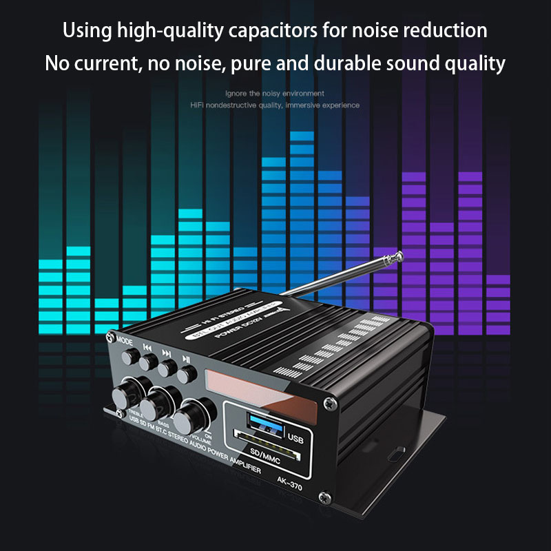 AK380/G8/AK370/AS22/280/AK270/AK170 800W 12V Home Car Hifi Amplificatori di potenza Stereo BASS Audio Altoparlante Classe D Car Home Sound Amp