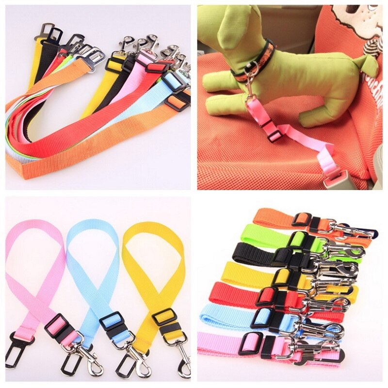 Pet Hond Kat Autogordel Voor Accessoires Dier Verstelbare Lead Leash Reizen Belt Safety Lead Voertuig Veiligheidsgordel Voor Hond kat