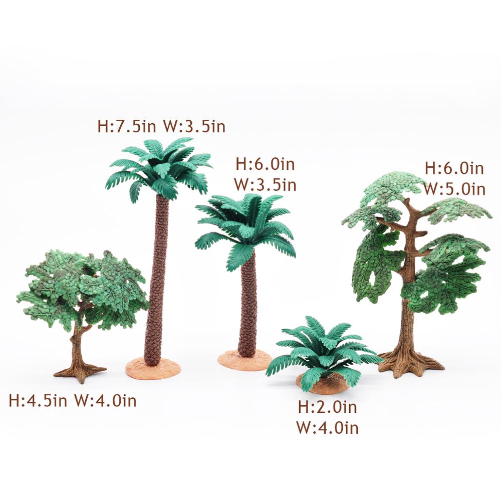 D&D Tree & Shrub Miniatures Set of 5 Wargaming Tabletop RPG Forest Scatter Terrain 28mm 32mm Scale Great for Pathfinder, SW Legi