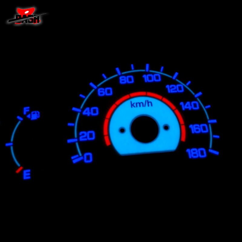 DASH EL Glow Gauge for Savrin 1999~2003 Reverse Glow White face Blue Green Lighting