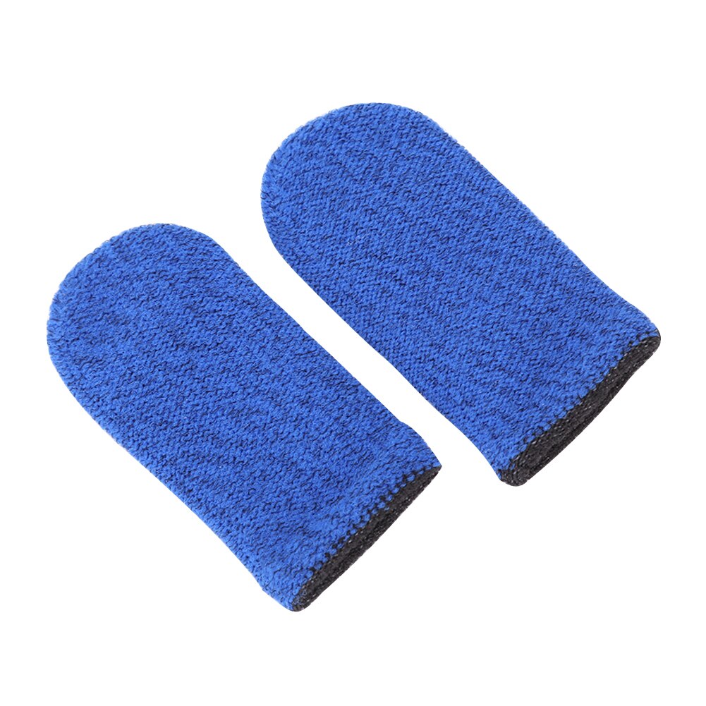 2/1pairs Breathable Game Controller Finger Cover Proof Non-Scratch Sensitive Tablet Screen Touch Gloves Thumb Sleeves for PUBG