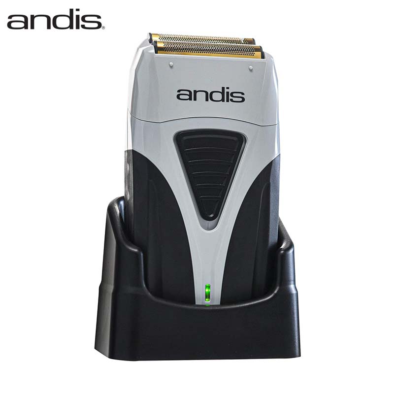 Original Andis Profoil Lithium Plus 17205 barbero Limpieza del cabello Afeitadora eléctrica para hombres barba rechoncha maquinilla de afeitar máquina de afeitar calva: Negro / Enchufe estadounidense