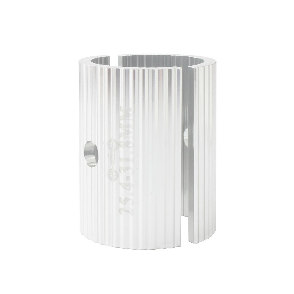 1 Pair Bike Handlebar Conversion Shim 25.4mm to 31.8mm/31.8mm to 35mm MTB Road Bicycle Handle Bar Bore Adjuster Adapter: Silver 25.4-31.8mm