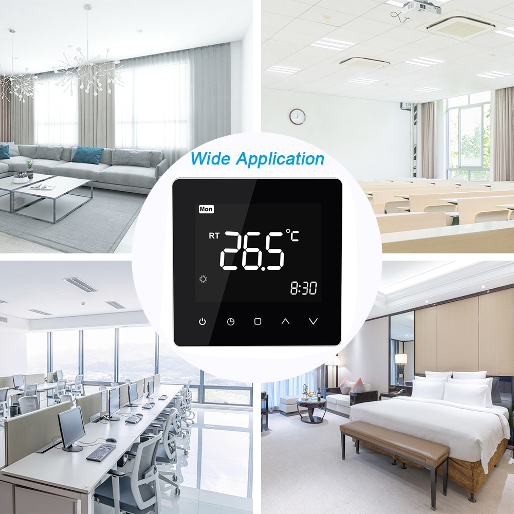 WiFi Smart Thermostat LCD Touch Screen Temperature Controller Programmable Home Thermostat for water/gas boiler electric heating