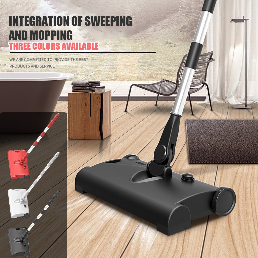 Household Wireless Broom Sweeper Electric Mop Pusher Sweeper Vacuum Cleaner Sweeper multifunctional machine low noise Rotary