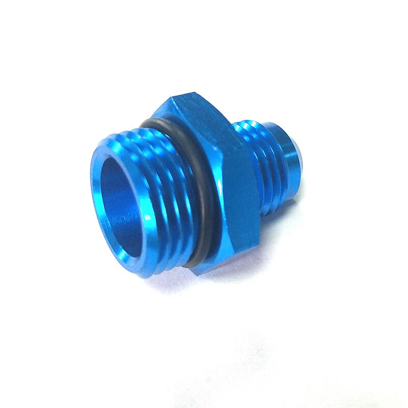 ORB-8 O-ring Boss AN8 To AN6 Male Adapter Fitting - Black Anodized Aluminum For Fuel Lines 13 thumbnail image