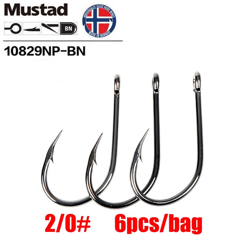 Mustad norge ursprung fiskekrok havsfiske jigg krok jigg beten krokig mun krok ,10829np- bn: 2 0