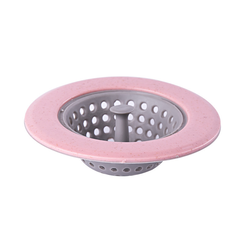 Bouchon de vidange de sol pour la maison, attrape cheveux, crépine d'évier, filtre d'égout, couvercle de douche, accessoires d'évier: Rose