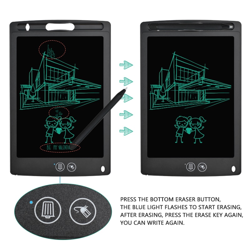 8.5Inch Uitwisbare Lcd Schrijven Tablet Tekening Doodle Board Scribbler Stylus Doodle Board Tekening Tablet Elektronische Tekening Pad