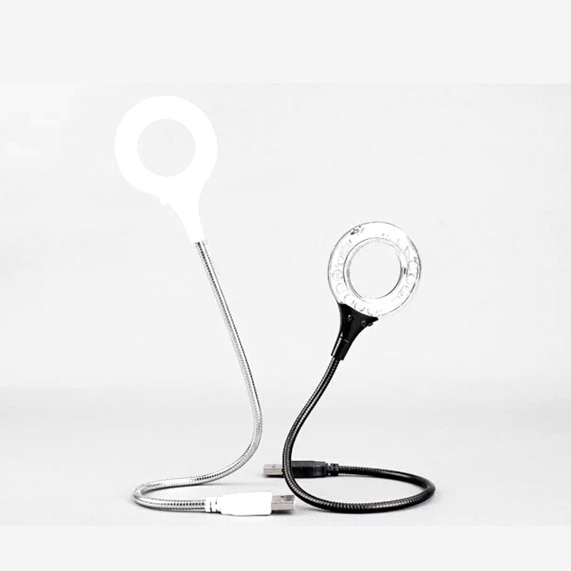 USB 18 LED Light Ultra Bright Flexible LED USB Book Light Reading Lamp Magnifier for Laptop Notebook PC Computer