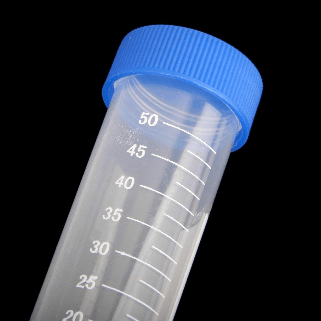 Tubo de centrífuga de plástico, contenedor de prueba de laboratorio, 50Ml, 50 unidades