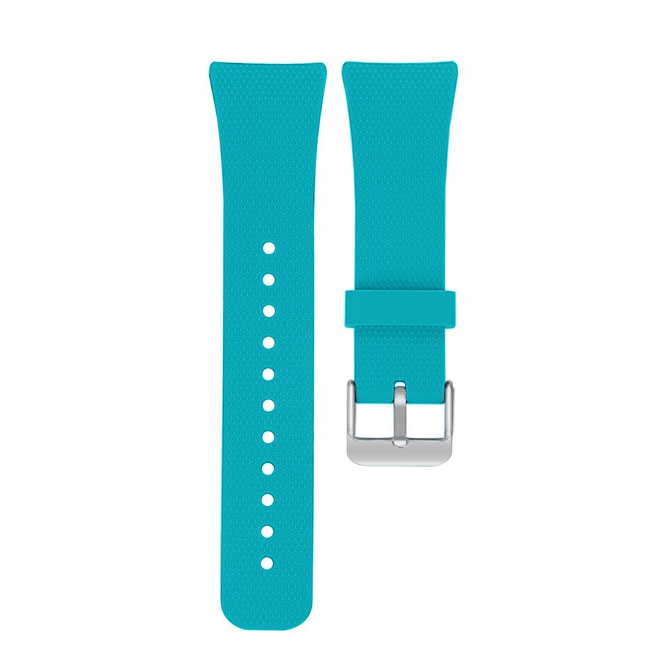 Silikone bånd til samsung gear fit 2 armbånd håndledsrem løkke til samsung gear fit 2 pro smart ur udskiftning correa: Myntegrøn