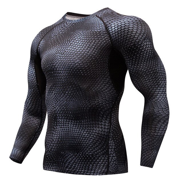 Langærmet sportstrøje til mænds løbe-t-shirt: Hzb 8-01