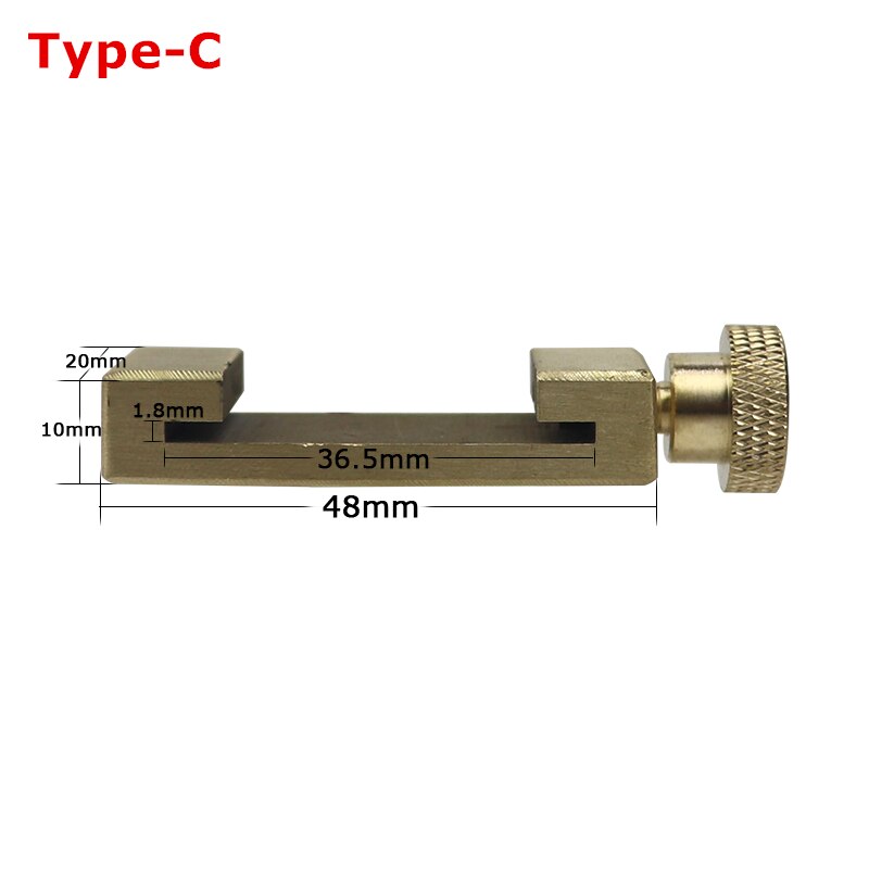 Adjustable Steel Ruler Positioning Block Angle Marking Gauge Brass Line Scriber Ruler Fixed Position Carpentry Measuring Tool: Gold