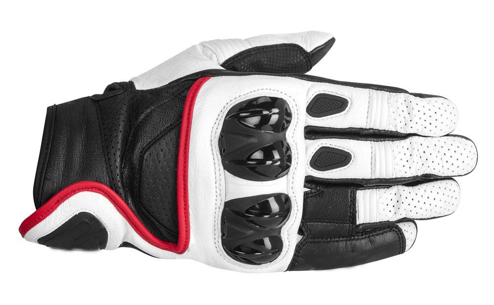 Alpine Leather Motocross Handschoenen S1 Racing Handschoenen Celer Rijden Fiets Fietsen Motorfiets Sport Moto Racing Handschoenen: WHITE / M