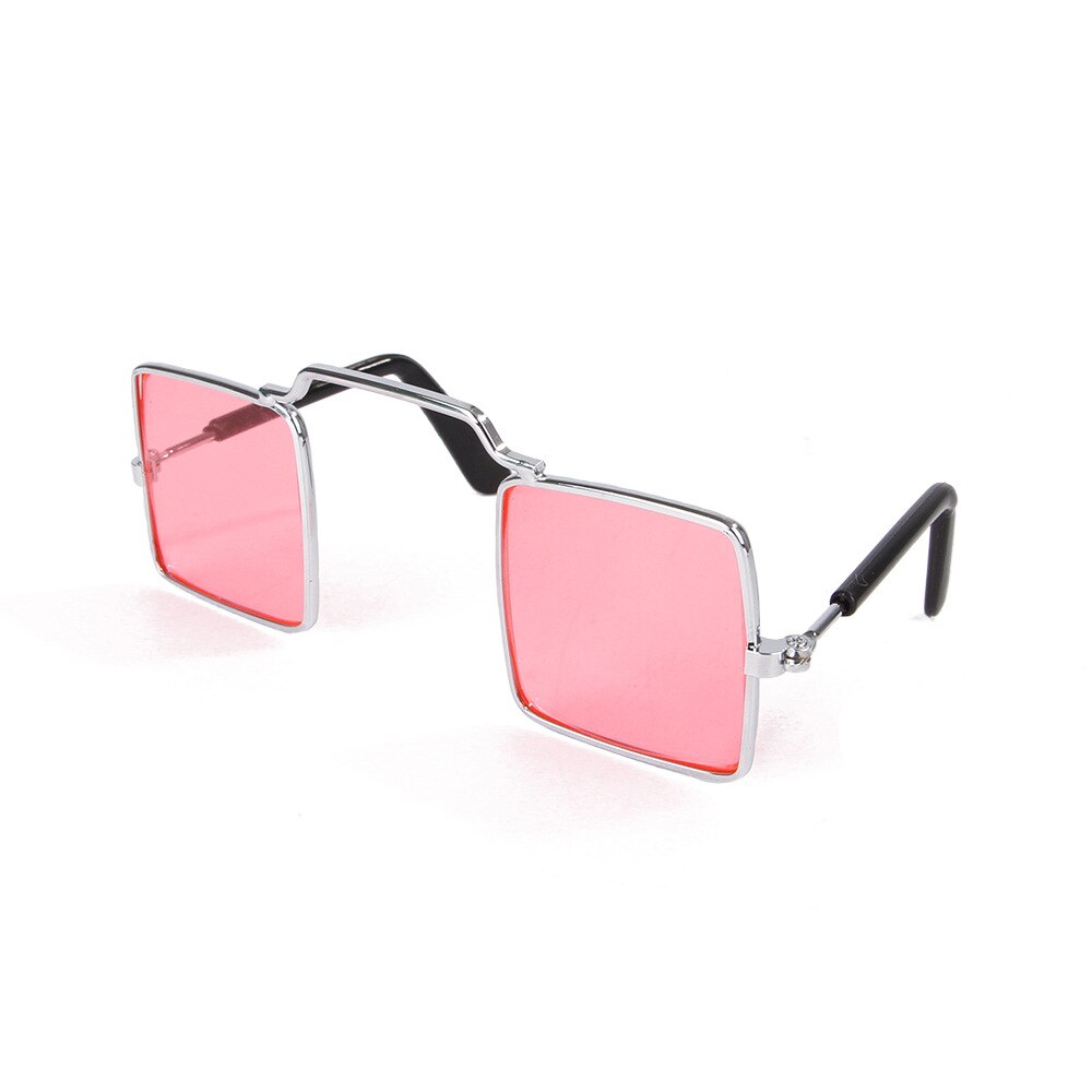 Gafas de Gato para perros y gatitos, lentes de sol para perros pequeños, accesorios para fotos: Pink