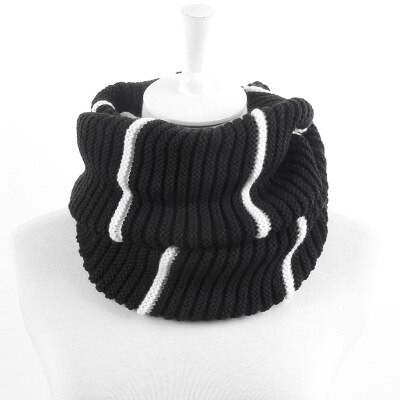 Écharpe Snood en cachemire pour hommes et femmes, écharpe d'hiver, tricoté pour l'infini, anneau rond, couleur unie, pour couple: 5