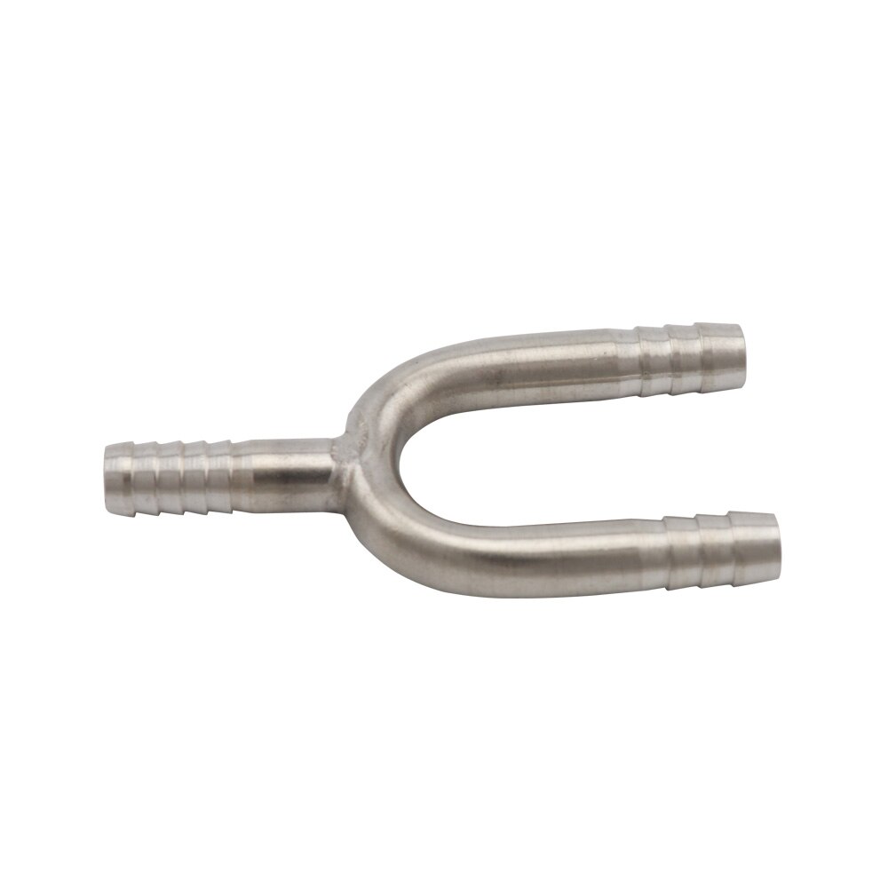 Raccord en forme de U pour tuyau en acier inoxydable, raccord en fer barbelé avec Tube de bière de 8mm, pour brassage à domicile
