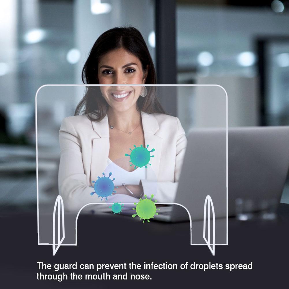 Acrylic Sneeze Guard Shield Clear Perfection Reception Barrier Restaurant Grocery Stores Counter Protection Sneeze Guard Screen
