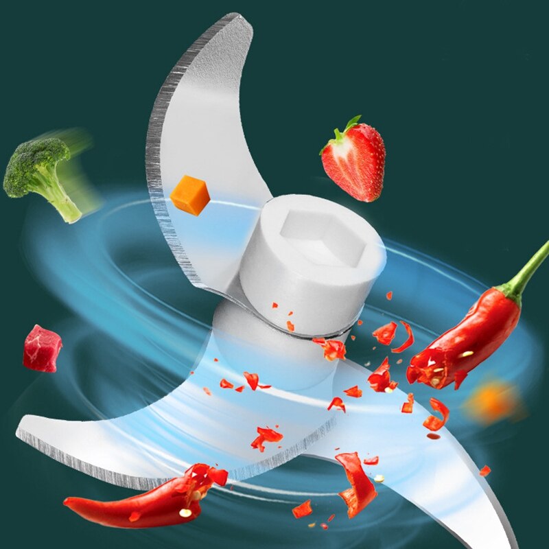 Electric Mini Food Garlic Vegetable Chopper Grinder Press for Nut Meat Fruit Rechargeable Onion Multi-Function Processor