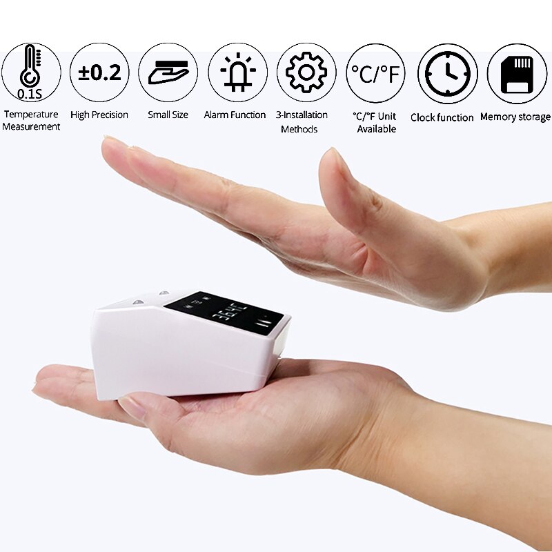 Bluetooth Infrared Thermometer Non-Contact Forehead Body Thermometer LCD Display Office Metro Home Use