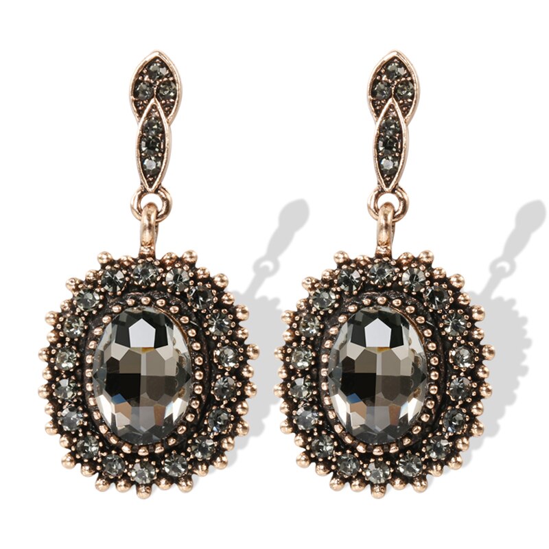 Clearine Vrouwen Bohemian Boho Bruiloft Bruids Meerdere Teardrop Crystal Kroonluchter Lange Drop Dangle Oorbellen, Kristal Metaal