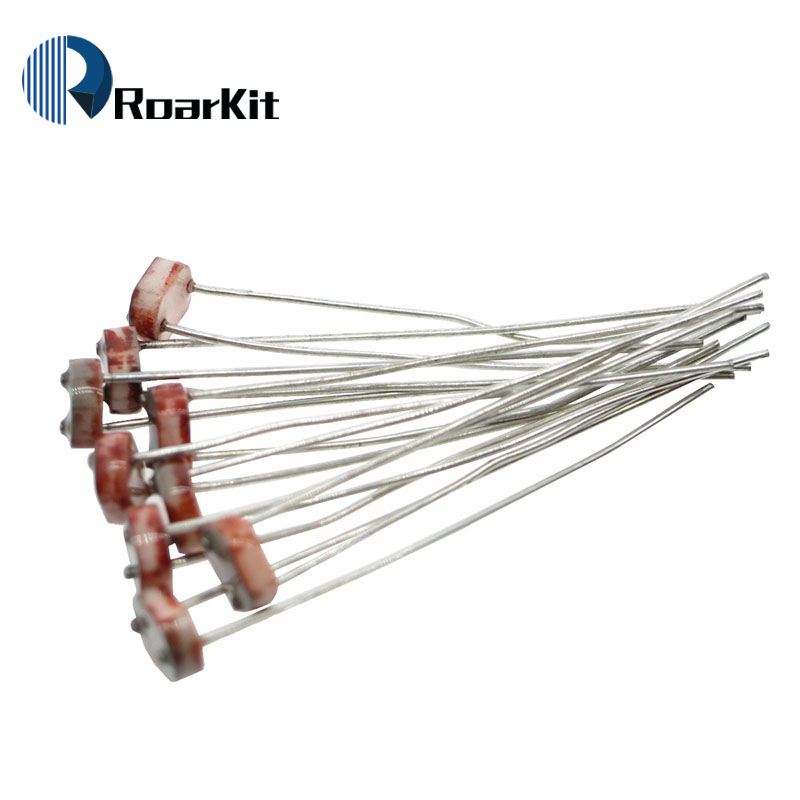20PCS LDR Photo Light Sensitive Resistor Photoelectric Photoresistor 5528 GL5528 5537 5506 5516 5539 For Arduino