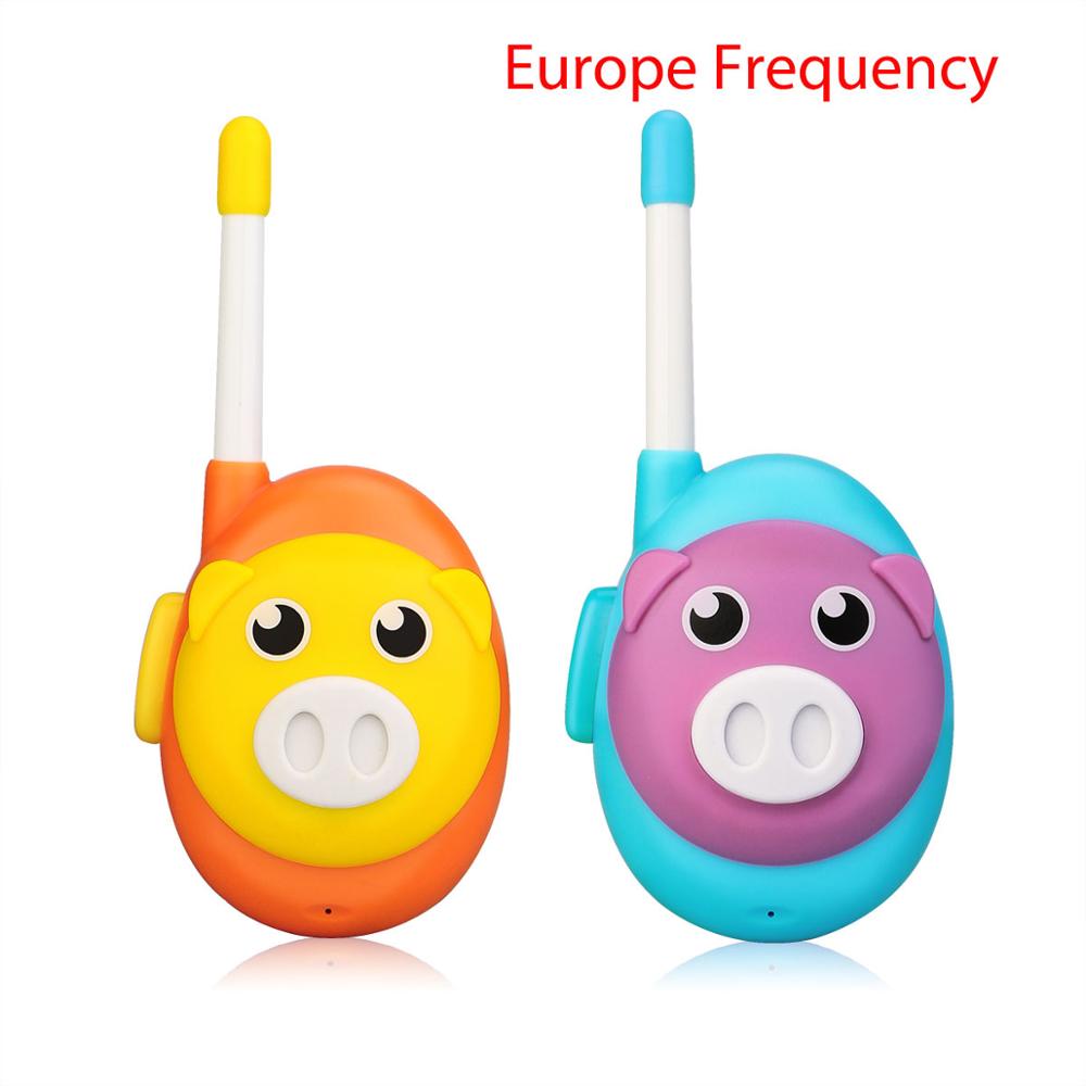 Chape RB616 RB16 talkie-walkie enfants 2 pièces mignon 1 canal deux couleurs talkie-walkie anniversaire de noël jouet talkie-walkie: Europe Frequency