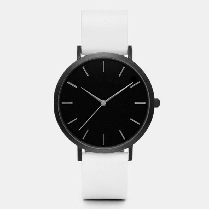 Vrouwen Horloges Ultra-Dunne Dames Horloge Lederen Vrouwen Mode Horloges Klok Vrouwen Relogio Feminino Saat: white