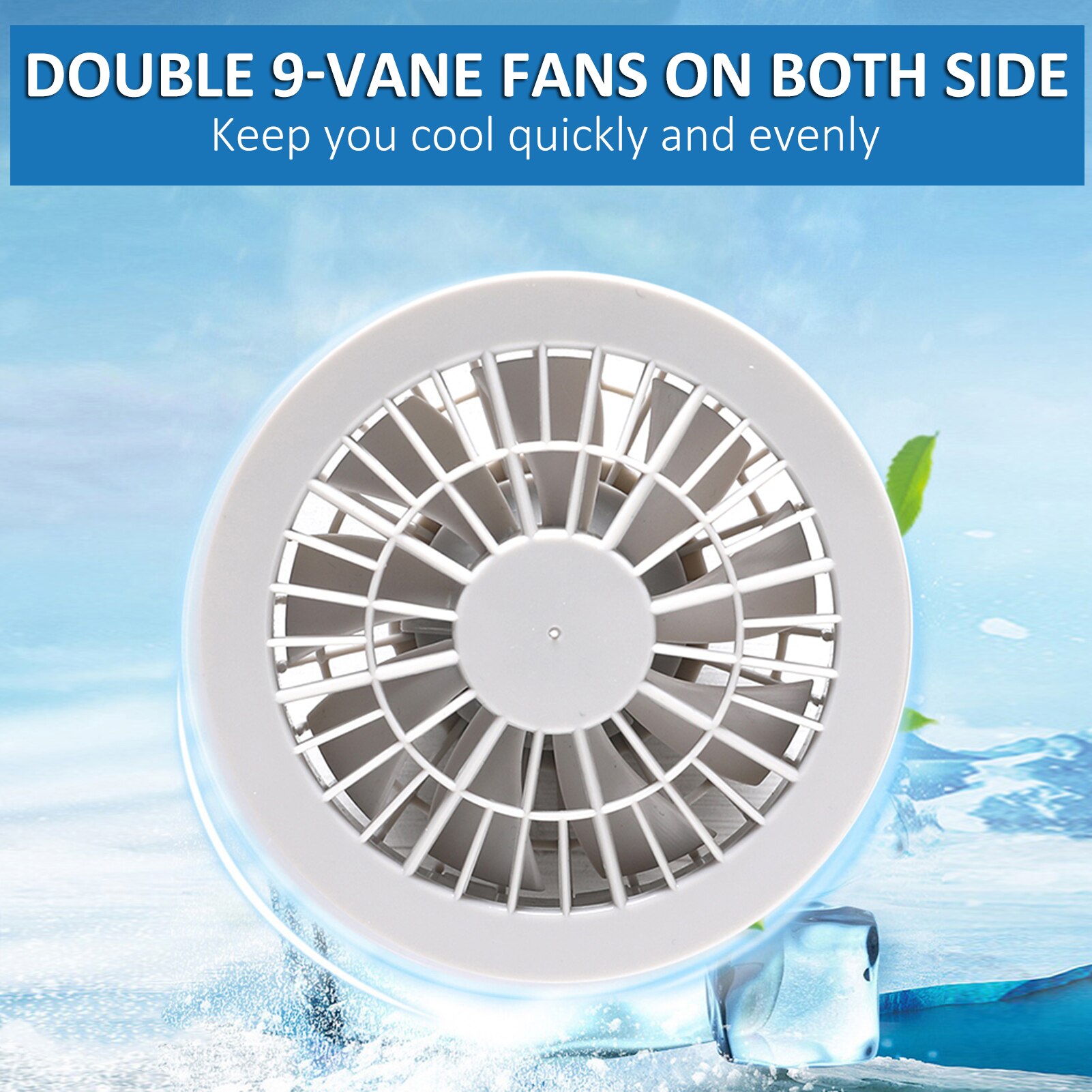 Fan Equipped Clothes UV Resistant Cooling Jacket Summer Air-conditioning Vest fan Electric Fan Cooling Vest Outdoor Fishing Vest