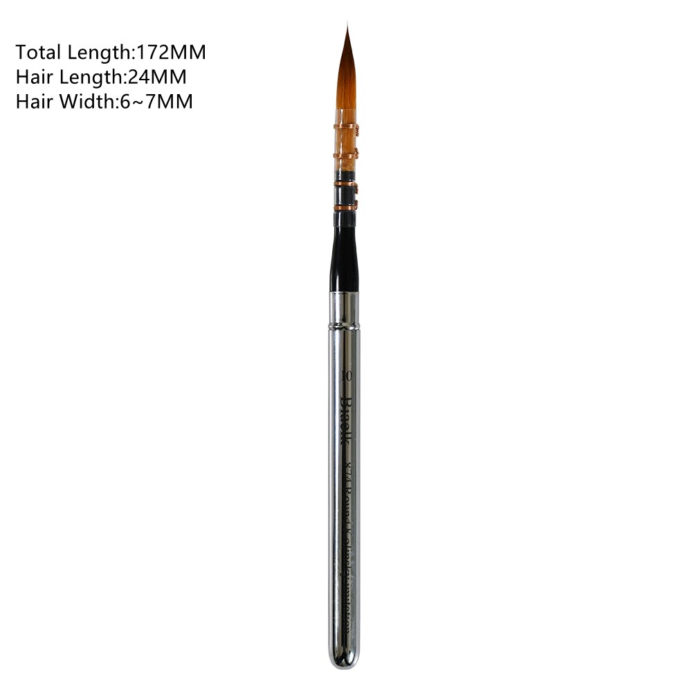 1PC 874Round Kolinsky Imitation Hair Rinsin Handle Watercolor Acrylic Artist Art Tool Supplies Paint Brush