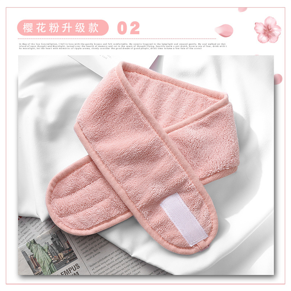 1pc Spa Makeup Soft Toweling Hairband Women Non-Slip Adjustable Sports Headband Yoga Bath Shower Wide Head Band: Yellow