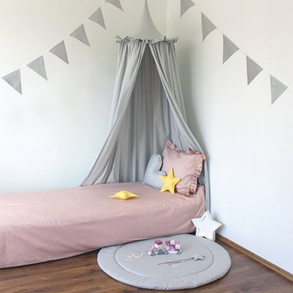 Auvent suspendu pour lit d&#39;enfant,rideau de princesse à suspendre, pour lit à baldaquins, canopée en dôme rond pour bébé, tente de jeux, décoration pour la maison, suspension
