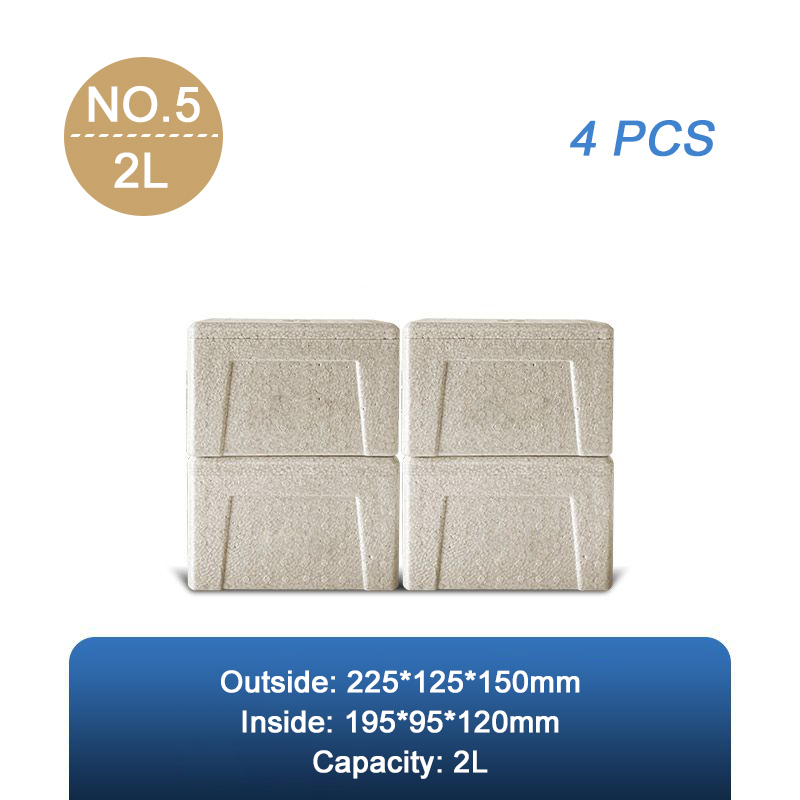 Food-Grade Insulation Box Biodegradable Foam Box EPP Food Storage Boxes Fresh-Keeping Takeaway Ice Cream Insulated Box: army green