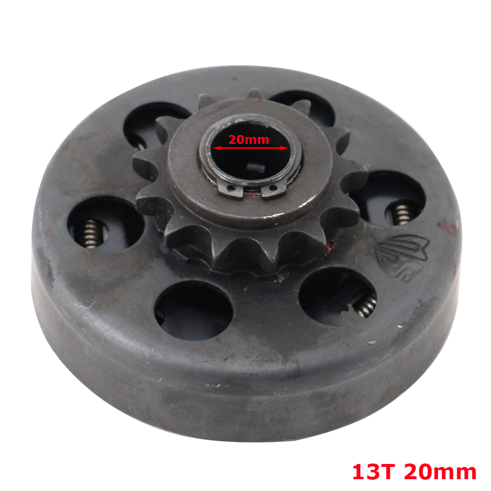 Fliehkraft-Automatikkupplung 3/4 Zoll Bohrung für 428 Kette 19 mm 20 mm 25,4 mm 13 Zähne für Go Kart Karting Mini-Fahrradmotorteile: Black
