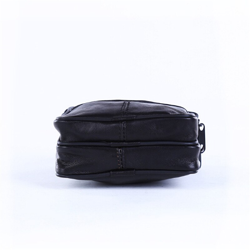 sac à bandoulière Portable voyage Style européen sacs à bandoulière en cuir PU Mini Ipad sac pour hommes noir