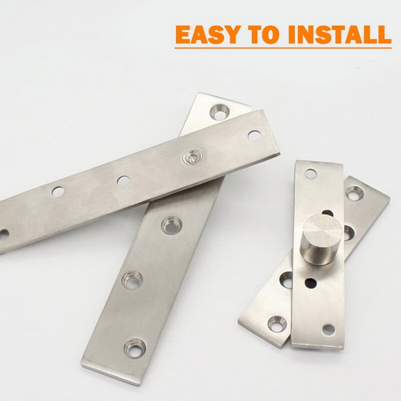 1PCS 360°Stainless Steel Hinges Revolving Door Turnstile Hinge Positioning The Door Shaft Hidden Hinge Up And Down Shaft