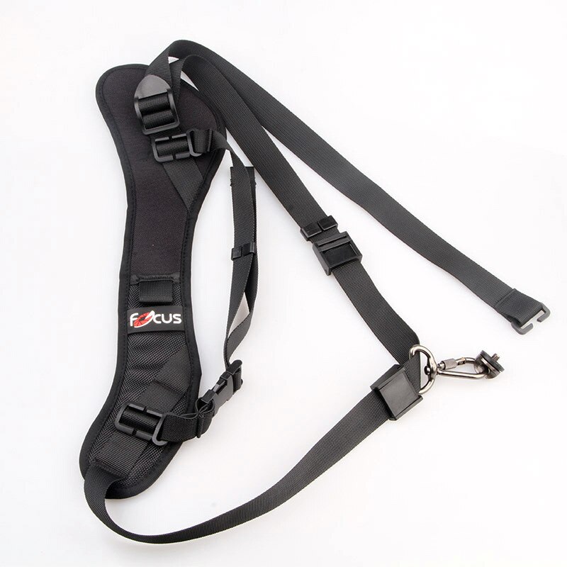 Focus F-1 rápida velocidad de transporte suave Pro hombro Sling cinturón cuello correa para cámara SLR DSLR negro