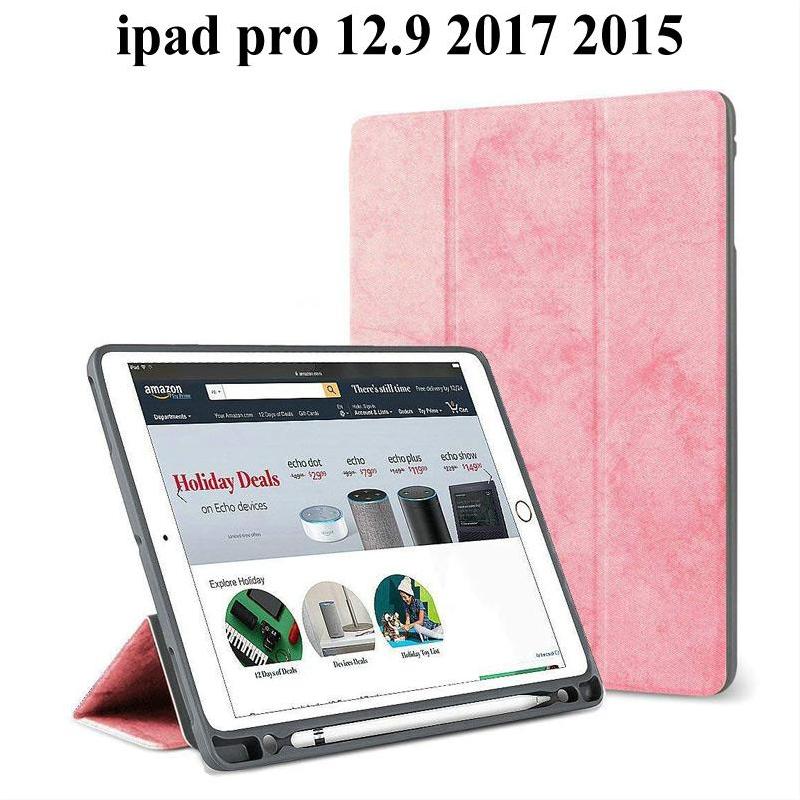 Ultra-Dunne Smart Beschermhoes Voor Ipad Pro 12.9 Met Pen Slot Beschermhoes Ipad Pro 12.9 Tablet beschermhoes