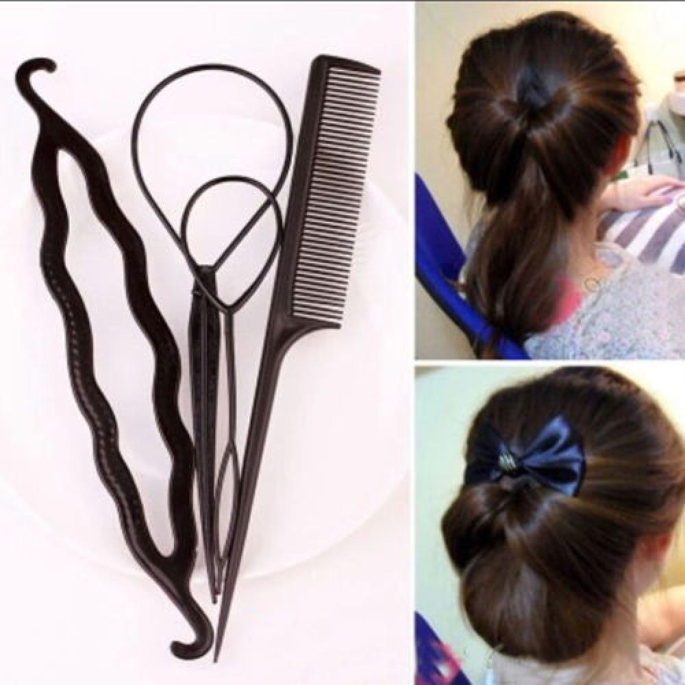 1 Set Hair Styling Twist Clip Stick Bun Maker Braid Gereedschap Haar Accessoires Aankomst