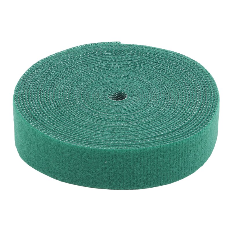 1 Roll 2cm*5m Color Magical Glue Self-adhesive Tape Strap Hoop Loop Strap Closure Tape Scratch Roll Fastening Tape: green