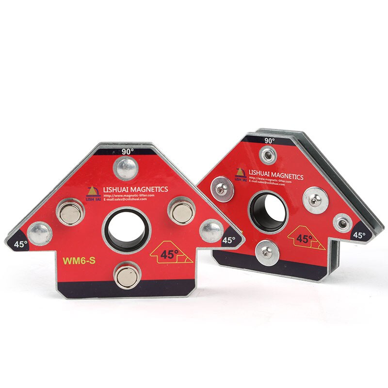 2Pcs Pijl Lassen Houder Magneet Voor Drie-Dimensionale 45 90 135 Graden Magnetische Klem Positionering Lassen Armatuur